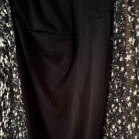 Torrid Black and White Starry Night Fully Lined Midi Dress - Picture 7 of 13